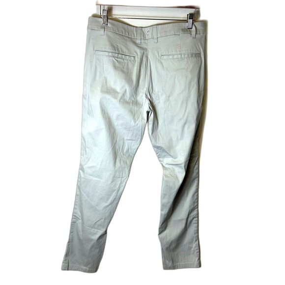 Birddogs Light Gray Flat Front Straight Leg Classic Stretch Khakis Size 34 X 30 - Picture 7 of 14